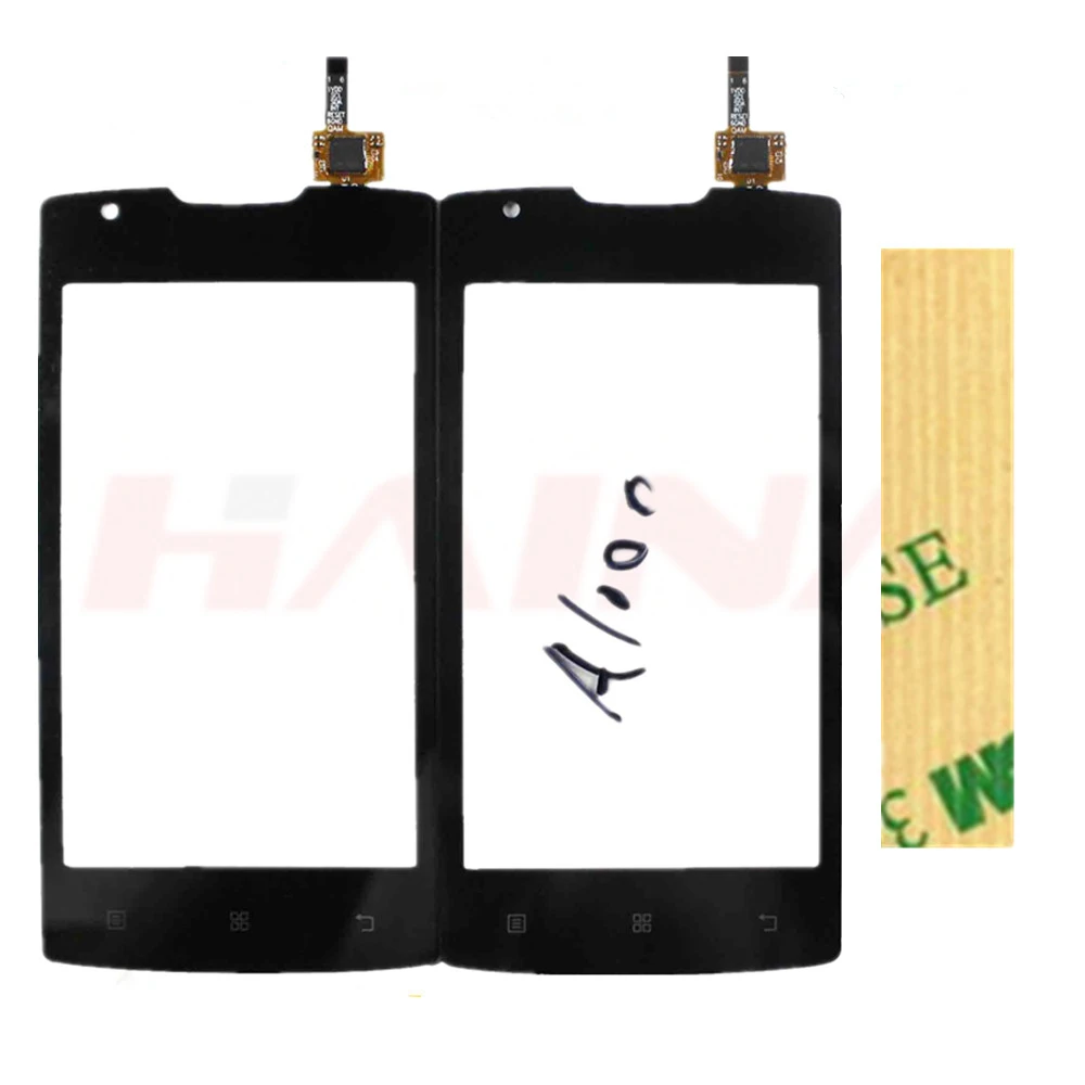 white/balck color New Touchscreen For Lenovo A1000 Touch Screen Digitizer Front Glass Panel Replacement +3m sticker | Мобильные