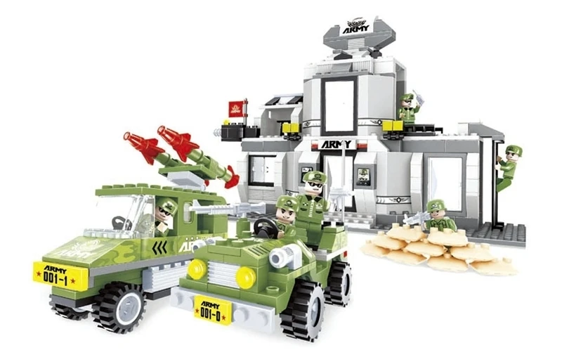 Строительный набор сделай сам Совместимость с lego city армии центра 531 3D блоки