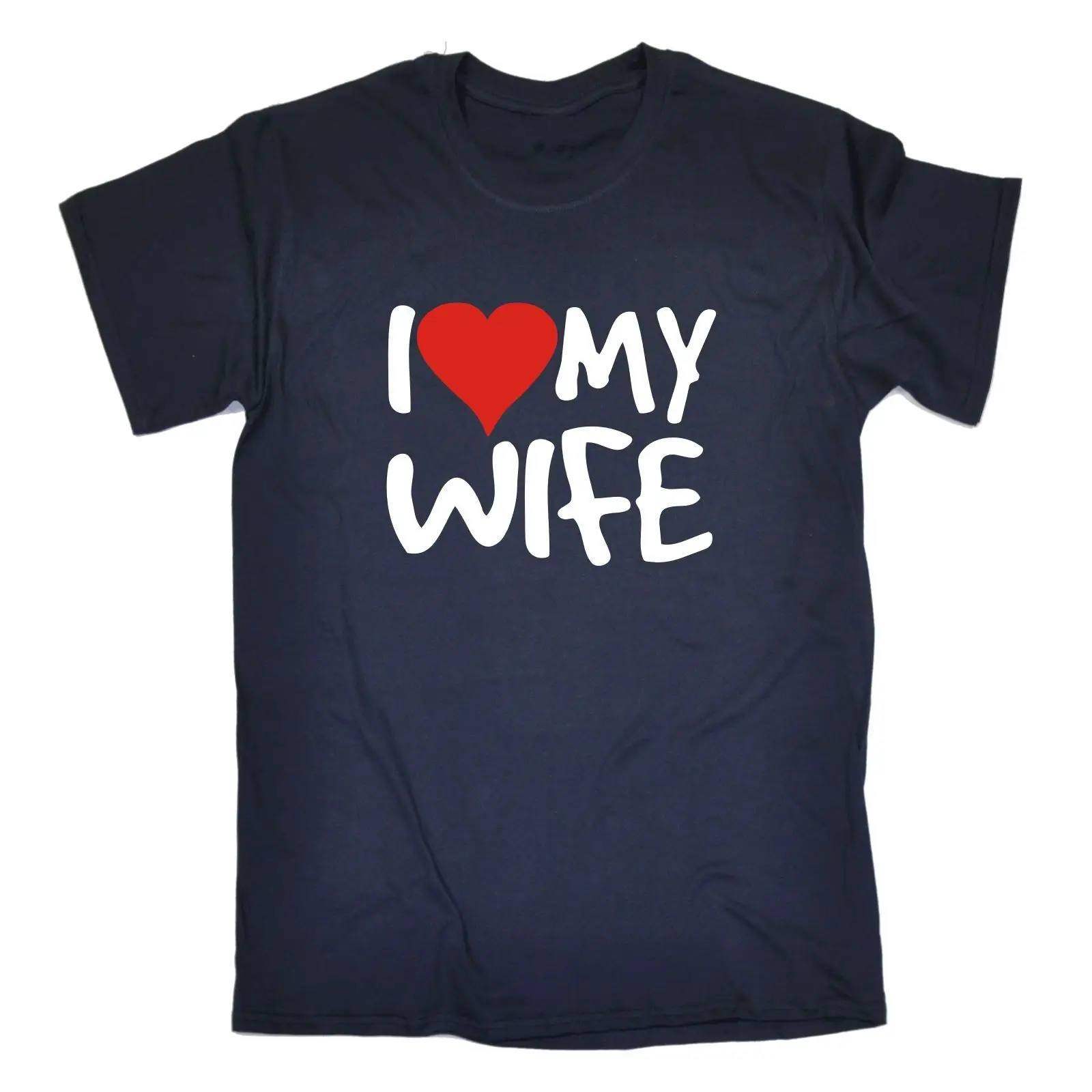 Футболка с надписью I Love My Wife isure anniversary забавный подарок на день рождения ему