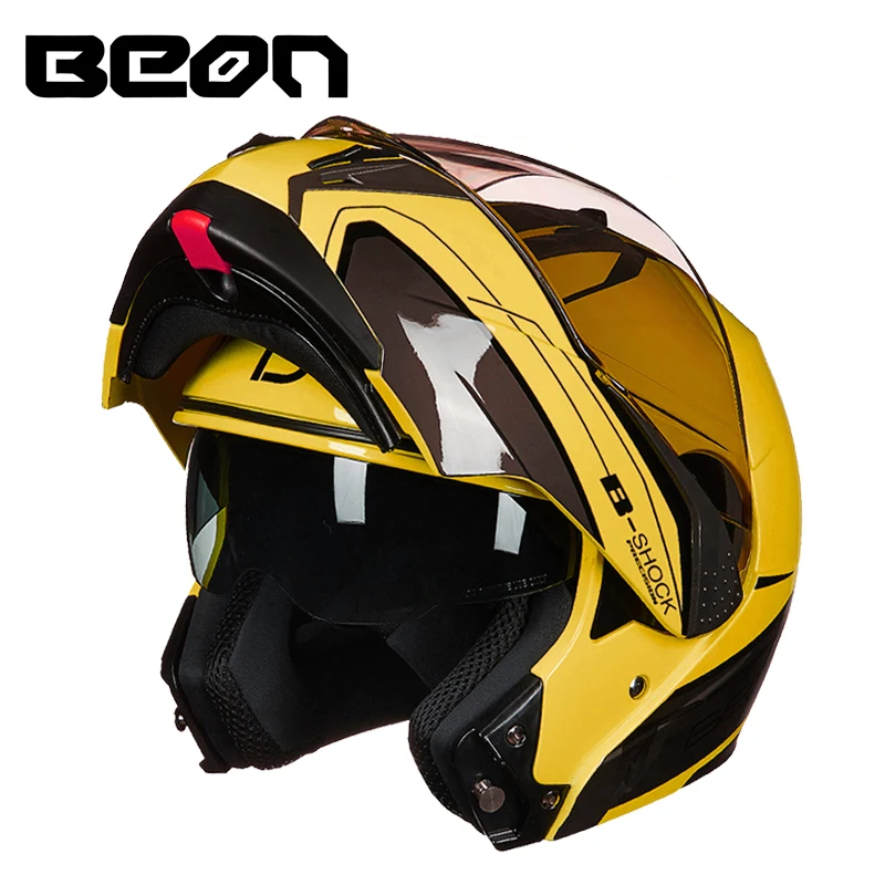 BEON b700 высококачественный мотоциклетный шлем с двойными линзами модульный