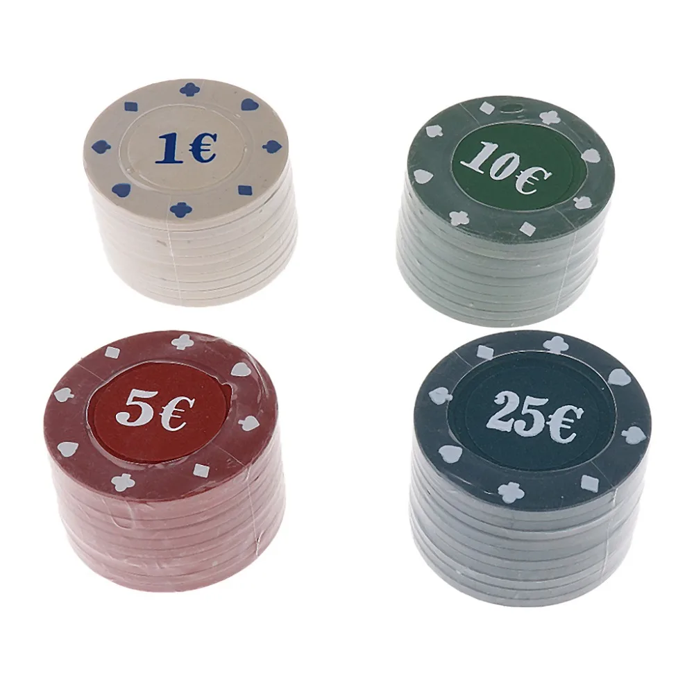 100 шт. игральные карты двухтонированные покерные чипы Техасский Холдем блэкджек