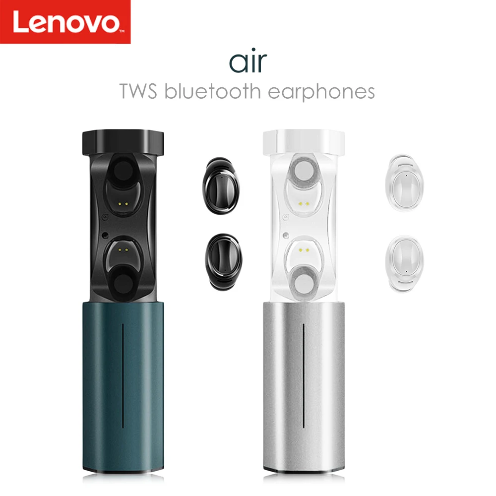 Lenovo Air наушники вкладыши TWS True беспроводные Bluetooth стерео IPX5 водонепроницаемые с