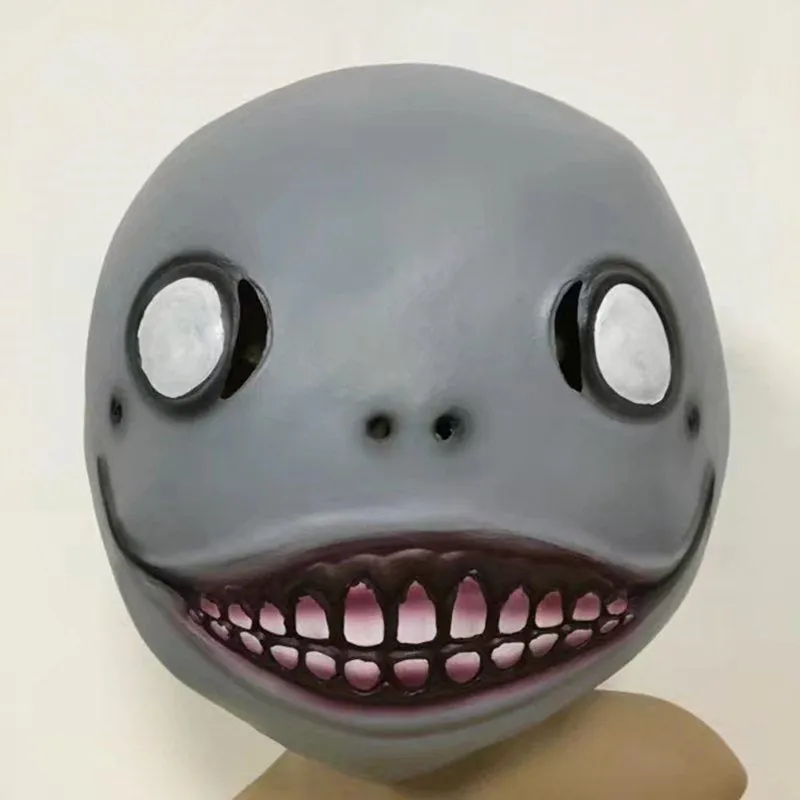 Страшная полноголовая латексная маска NieR Automata Эмиль дьявол карнавальные костюмы