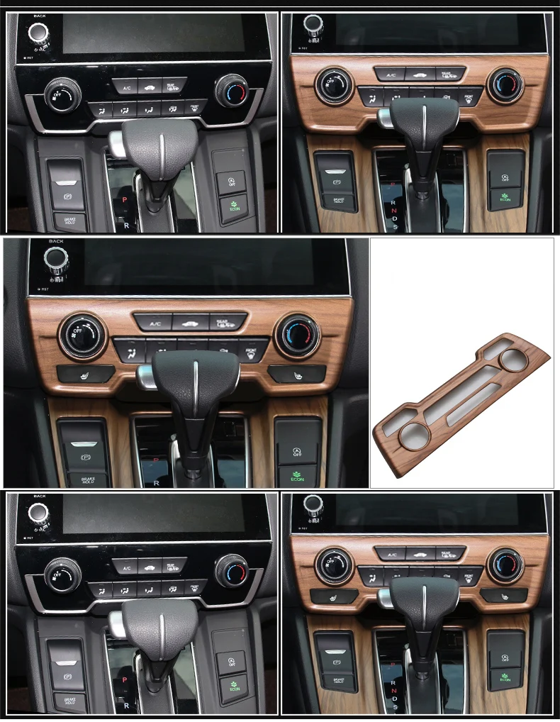 Для Honda CR-V CRV персик под дерево внутренняя отделка покрытие формирующая рамка украшение автомобиля аксессуары для укладки