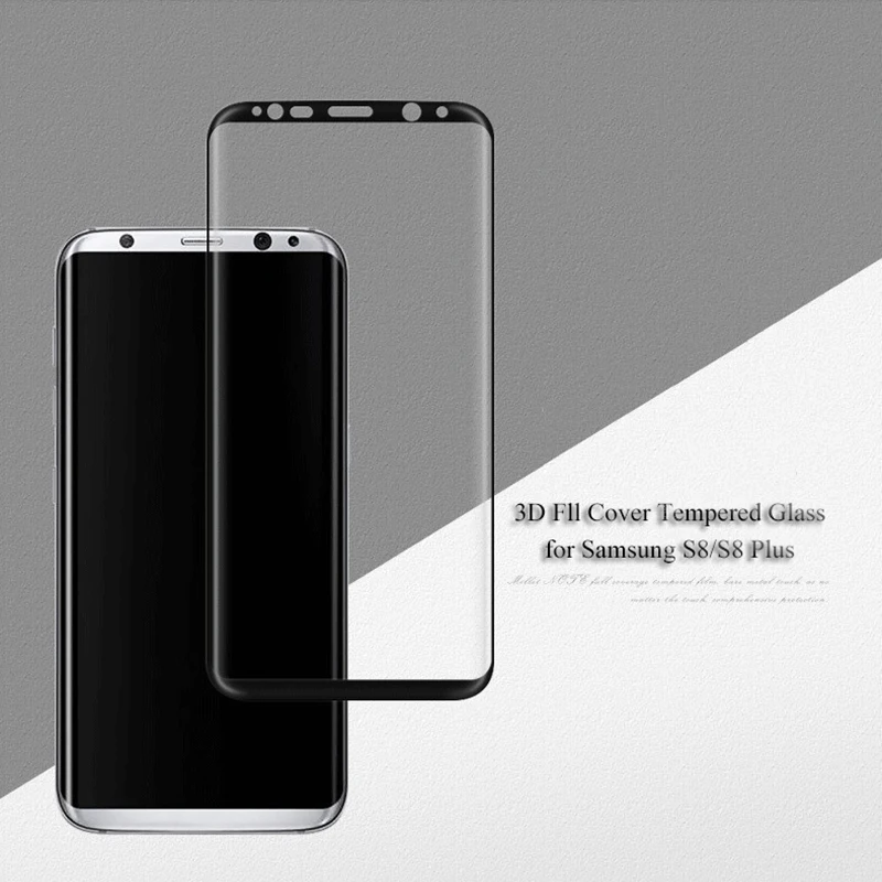 3D полное покрытие экрана протектор для Samsung Galaxy S8 S9 Plus + Премиум 9H