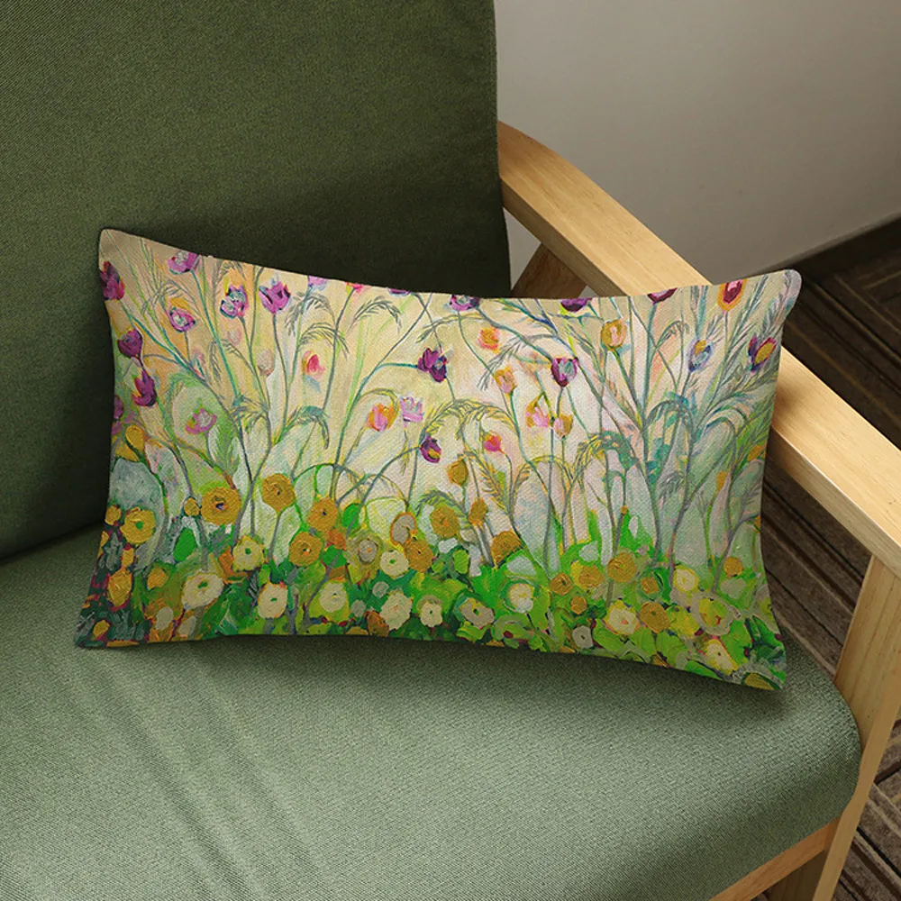 ISHOWTIENDA 30*50 cartoon Bird Flower Printing Sofa Bed Home Decoration Festival pillow cover case Cushion home decor | Дом и сад
