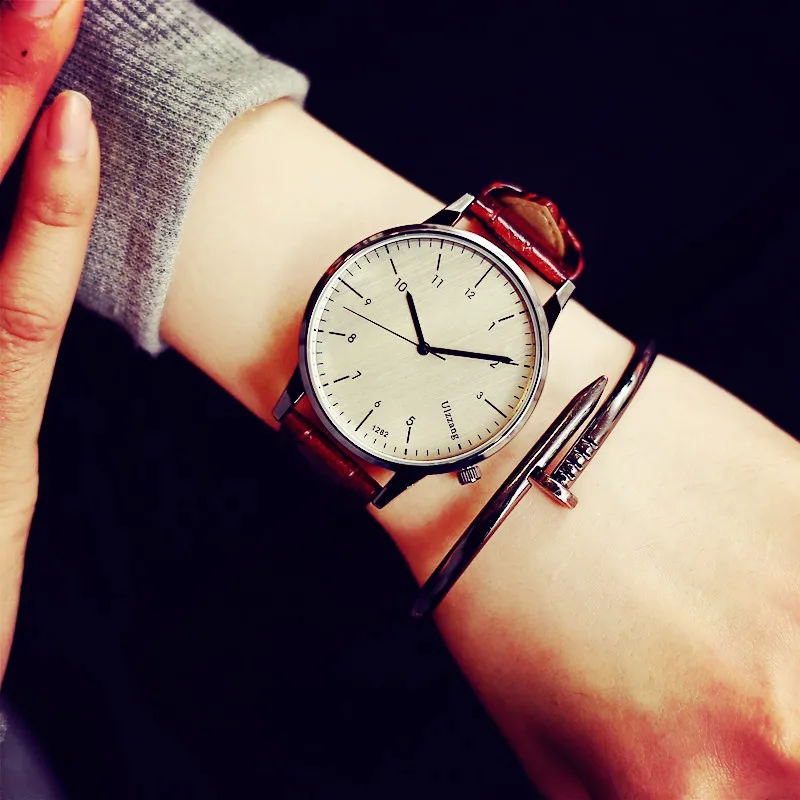 2017 лучших люксовый бренд кожаный ремешок модные повседневные платье Бизнес