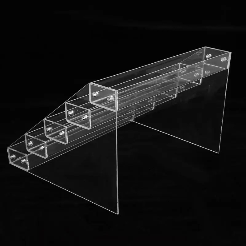 Five Layers 1 шт. 2-7 слоев Съемная стойка акриловый прозрачный лак для ногтей Косметический лак Дисплей Подставка держатель Маникюрный Инструмент органайзер для хранения - Цвет: Five Layers