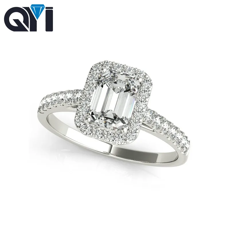 Роскошные обручальные кольца из серебра 925 пробы с искусственным бриллиантом 3