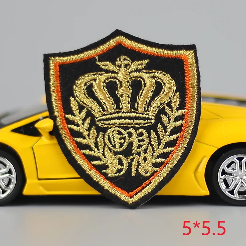 1 шт. корона золотая детская железная вышитая нашивка для ткани с аппликацией в