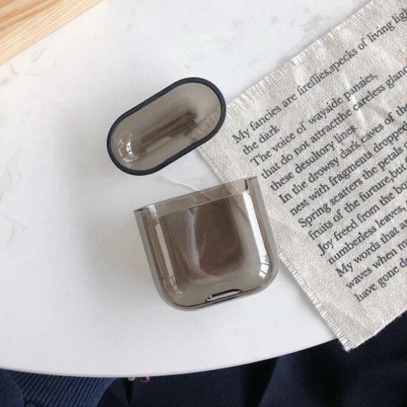 Для Apple Airpods 1 2 Чехол прозрачный Жесткий ПК защитный чехол кожа для TWS наушников