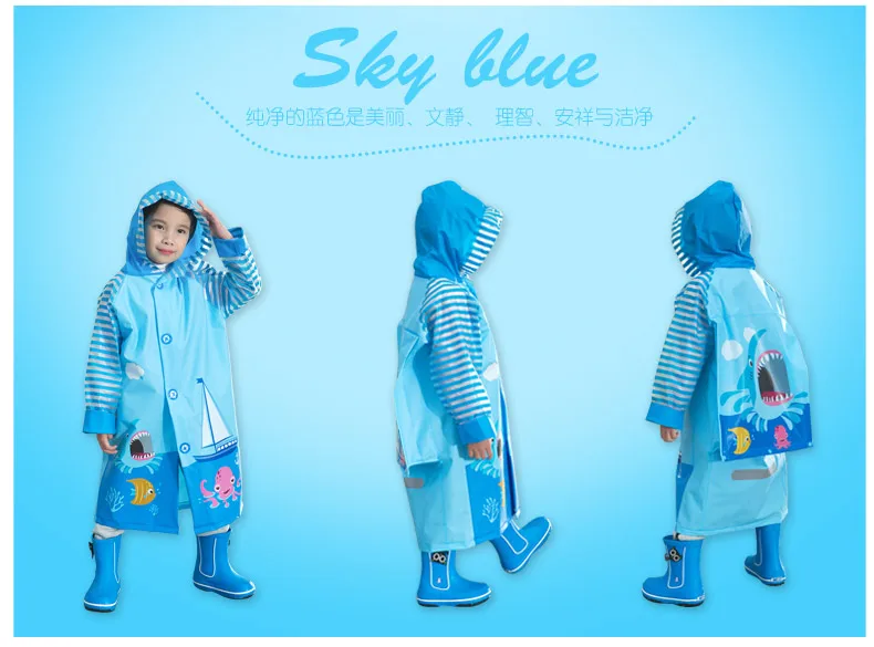 Детский плащ дождевик с капюшоном детская одежда для путешествий непромокаемое