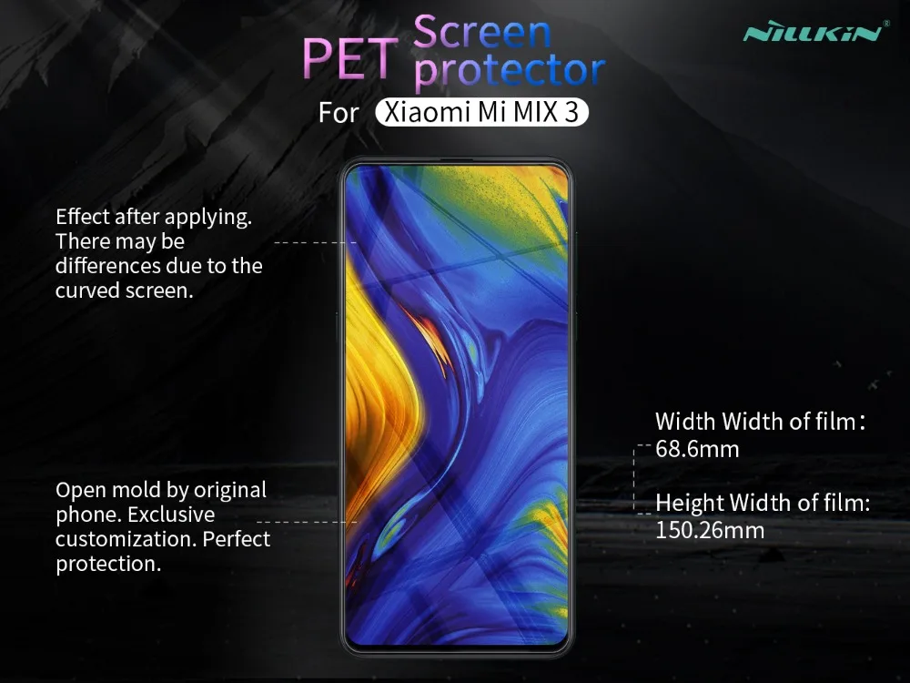 2 шт./партия для Xiaomi mi x 3 NILLKIN Супер прозрачная защитная пленка против отпечатков пальцев или матовая защитная пленка для экрана для mi x3