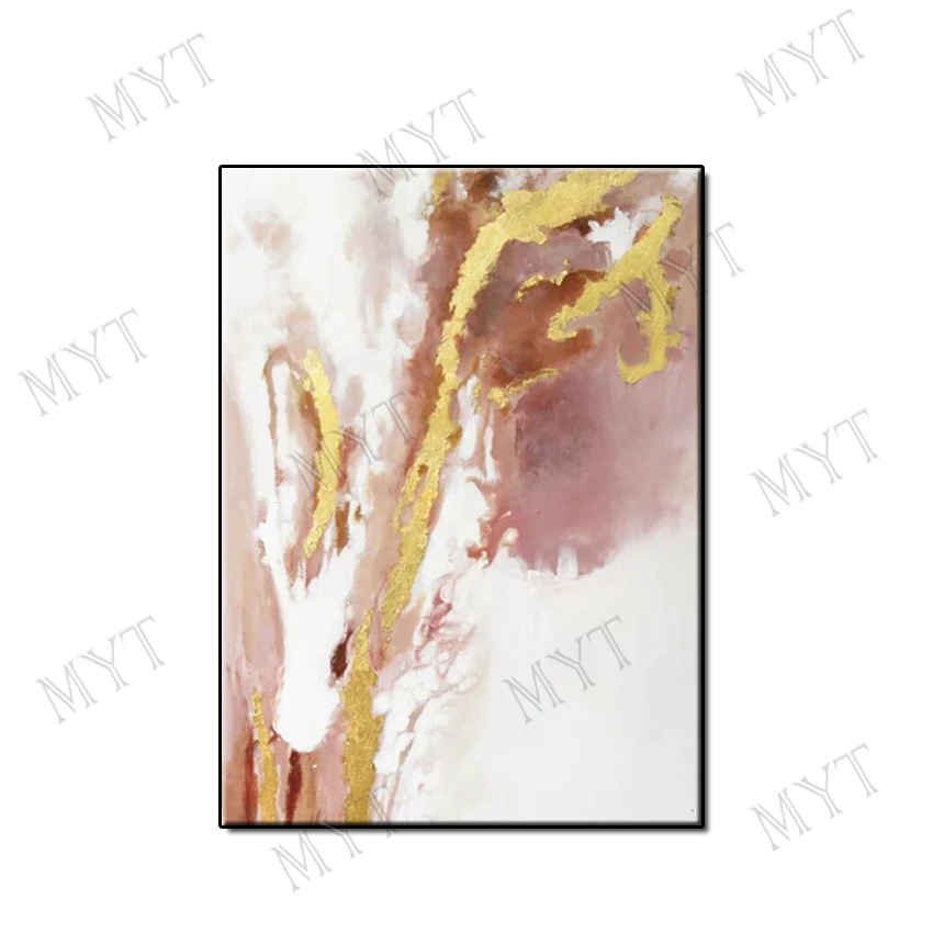 

Beautiful scenery wall painting No Framed Hand-painted abstract Oil Painting on canvas Gold landscape for Living Room home Decor