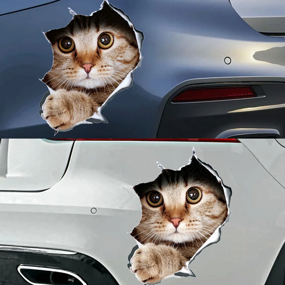 13*18 см Веселые автомобильные наклейки 3D стерео аниме забавная креативная