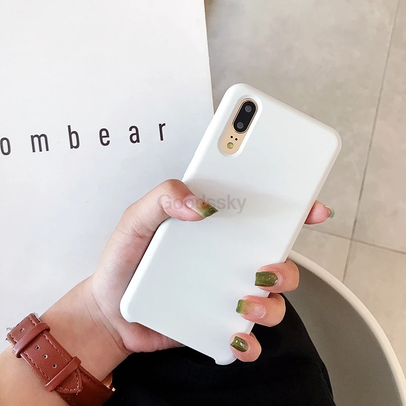 P20 жидкий силиконовый чехол ярких цветов для huawei P20 Pro, роскошный тонкий ударопрочный матовый мягкий чехол на заднюю панель для huawei P20