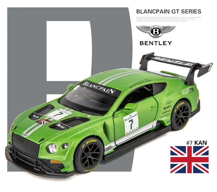 1:32 игрушечный автомобиль bently GT3 гоночная игрушка сплав Diecasts & модели игрушечных