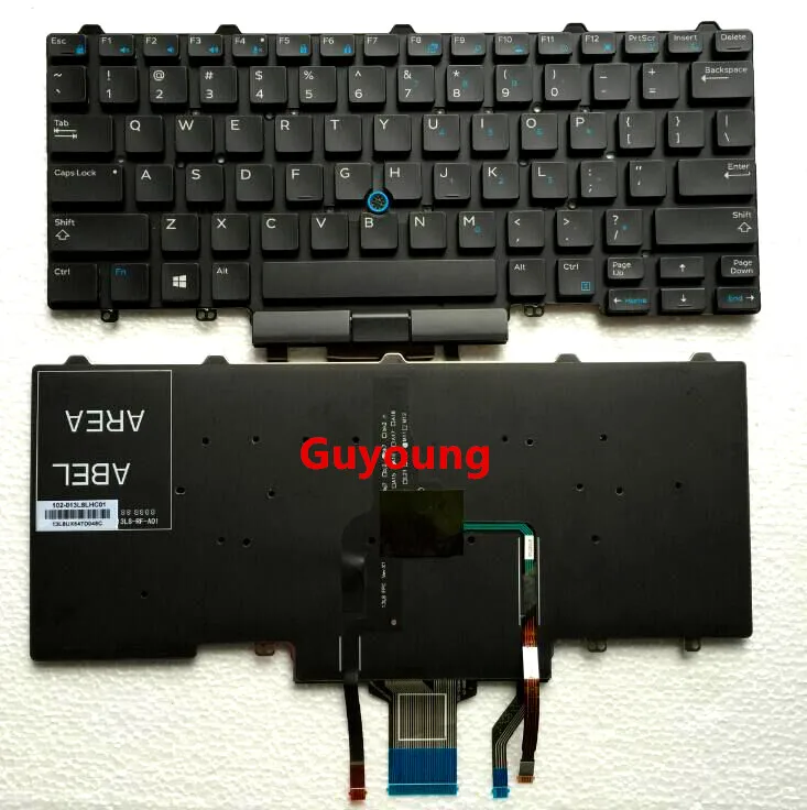 Клавиатура для ноутбука DELL Latitude E5450 E5470 E7450 E7470 раскладка клавиатуры США с