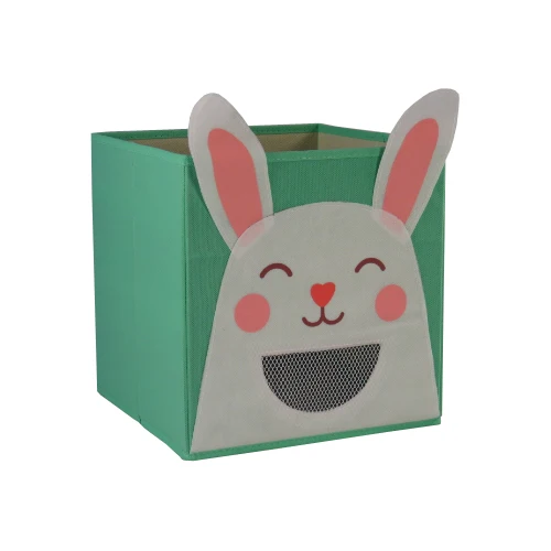 Rabbit 3D мультфильм нетканый материал детская коробка для хранения игрушек животные вышивка узор складная коробка для хранения одежды Нижнее белье дальность - Цвет: Rabbit