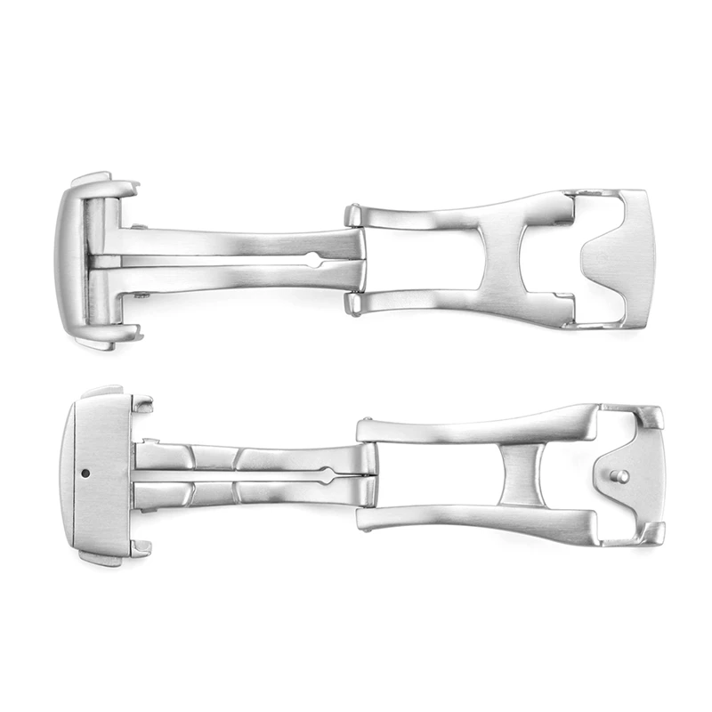 Чимера 18 мм 20 мм Щетинистое серебро Развёртывающаяся браслетная лента из нержавеющей стали 316L с застежкой для OMEGA Buckle.