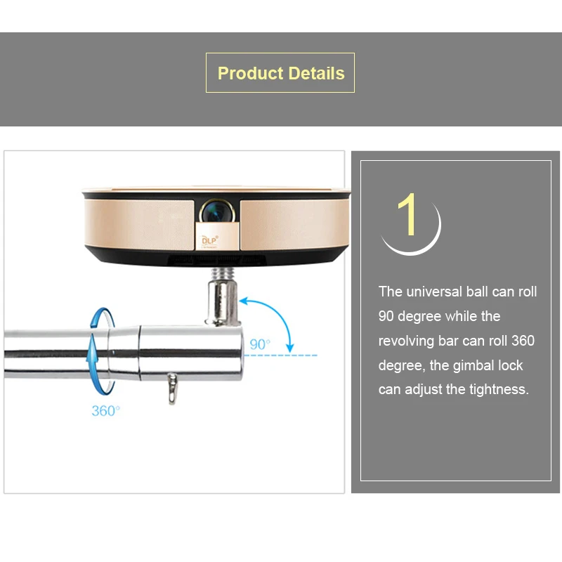 Everycom проектор пол панорамирования наклона двойного назначения Стенд кронштейн для XGIMI Z6 XGIMI CC JMGO J6S YG300 другой lcd DPL проектор камеры