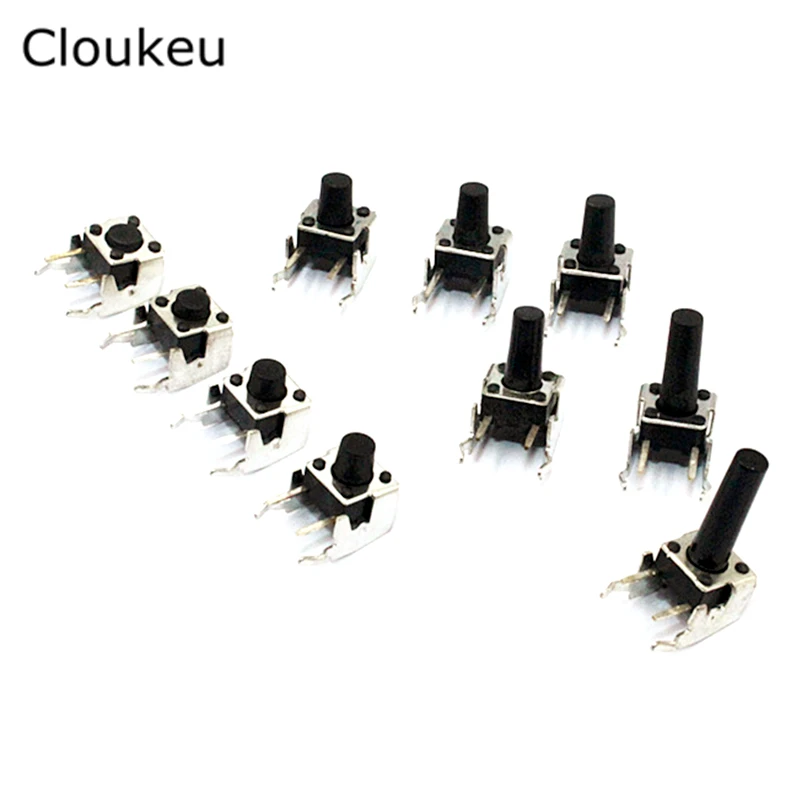 

20Pcs 6*6*5.5 With bracket Side 2Pin Touch switch 6x6x5.5mm Micro button switch