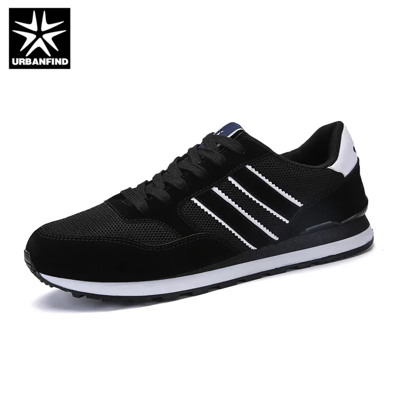 URBANFIND Men's Genuine leather sneakers Breathable casual shoes non-slip outdoor walking light weight Rubber sole lace-up | Обувь