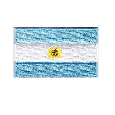 argentina South American flag embroidery iron on patches for clothing - Цвет: argentina