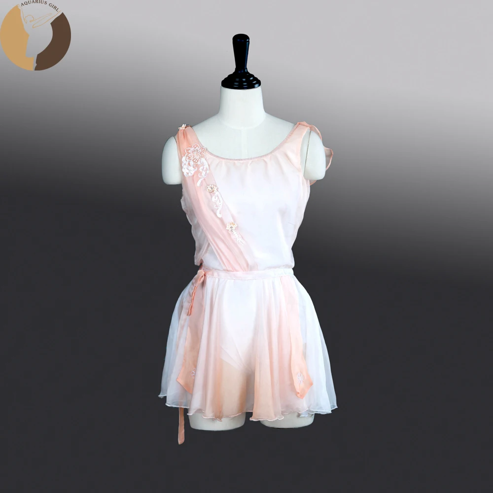 

Fltoture AT1272 Girls Ballet Skirt Child Size Cupid Stage Wear Orange/Lilac/Sky Blue/Pink/White Five Colors Adult Short Skirts