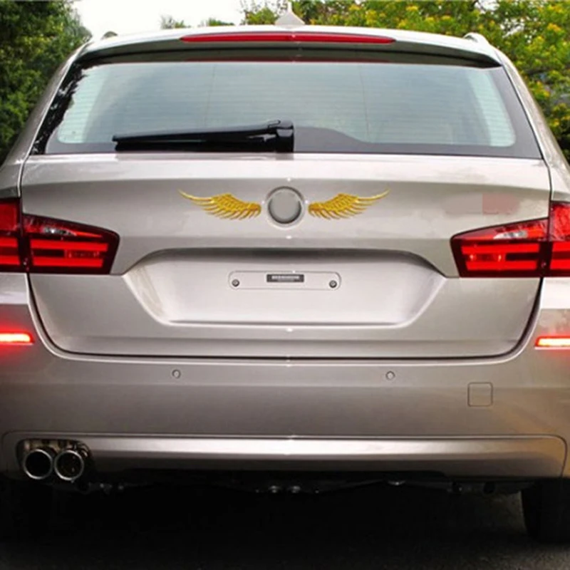 Стильные Модные металлические наклейки 3D крылья для BMW X series 3 5 7 E F Cadillac XTS SRX ATS
