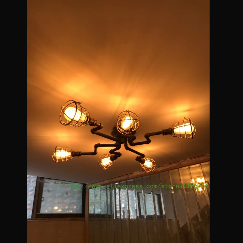 Потолочная лампа в американском стиле для гостиной спальни учебы креативности