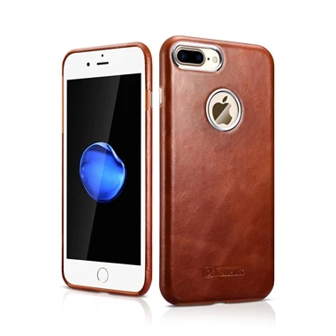 3 ICARER в деловом стиле, винтажная кожаная чехол для iPhone 7 Plus 5,", тонкие роскошные аксессуары, покрытие из вощеного масла, черный, коричневый, красный - Цвет: 3