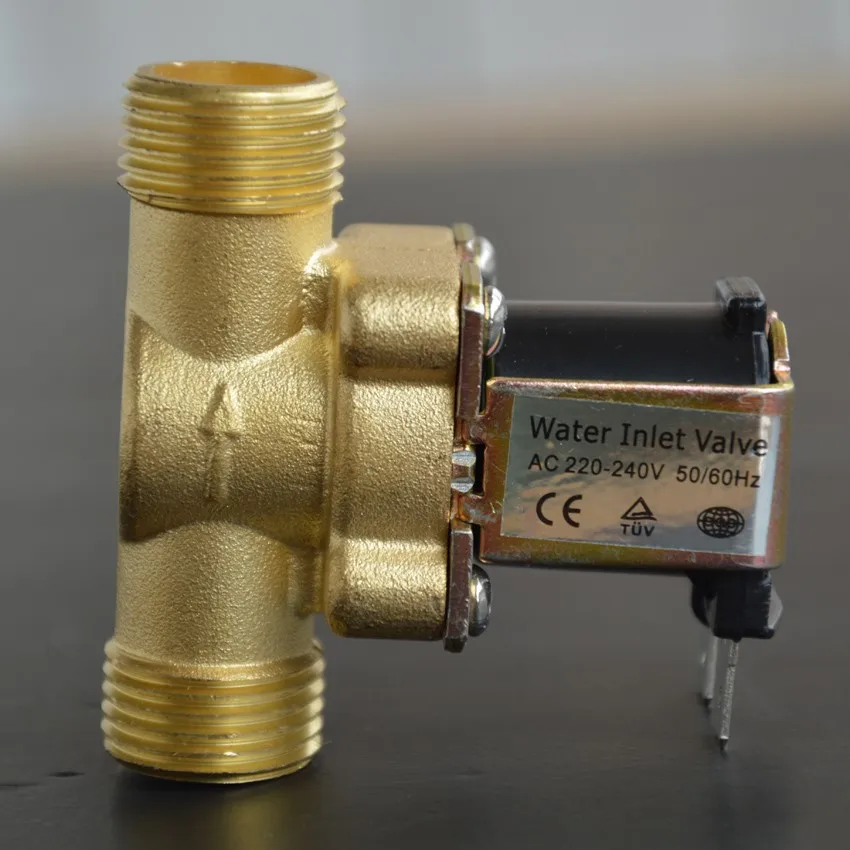 1/2 &quotметаллический DC 12V 24V или AC 220 В Электрический электромагнитный клапан для