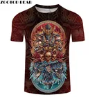 Футболка мужская с круглым вырезом, модная повседневная рубашка в стиле Харадзюку, с коротким рукавом, крутой Топ в стиле аниме, с черепом, Прямая поставка, медведь