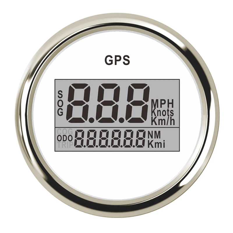 52 мм Цифровой Автомобильный спидометр GPS одометр ЖК дисплей миль в час измеритель