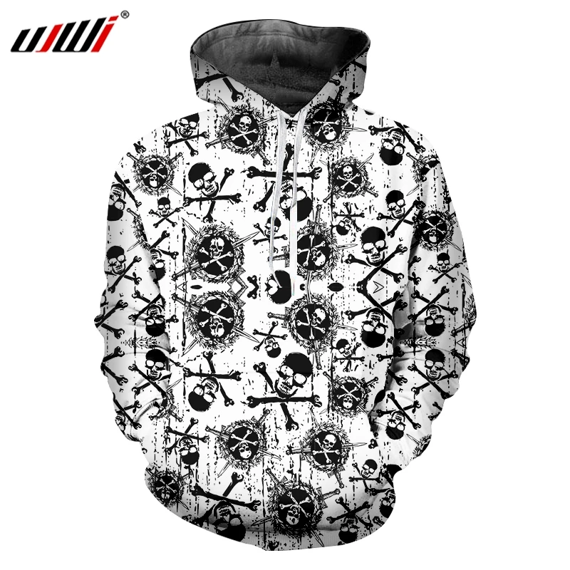 

UJWI Unisex Sports Hoodies 3D Printed Skulls And Sleleton Theme Mens Pullover Fashion Man Oversized 5XL Suppliers