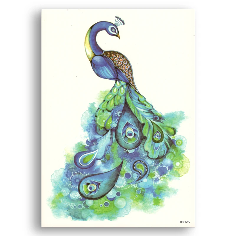 Переводятся с помощью воды поддельные татуировки Одноразовые Водонепроницаемый