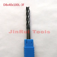 1pc 8mm d840d8100 hrc55 3 flutes solide carbide roughing end mills cnc router bit milling cutter tools knife fresa