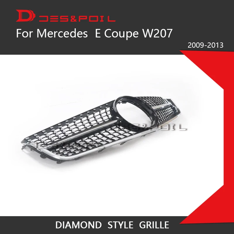 W207 Алмазный гриль C207 Prefacelift для Mercedes Benz E Coupe передний бампер Racing Grid Sport 2009 2013 E200 E320