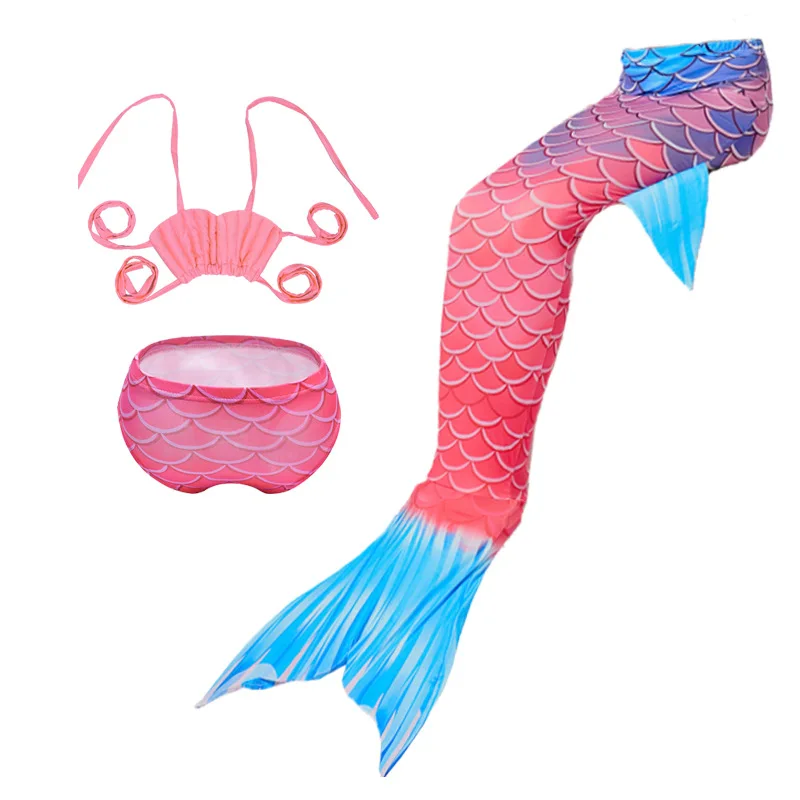 

Children Swimming Mermaid Tails Without Monofin Fin Cosplay Costume Girls Kid Swimsuit Ariel Swimmable Mermaid Tail for Swimming