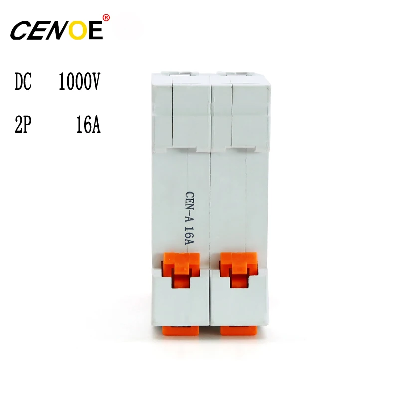 2p 1000V DC 16A высококачественный dc солнечный выключатель миниатюрный выключатель 16a защита от перегрузки предохранитель безопасности выключатель постоянного тока