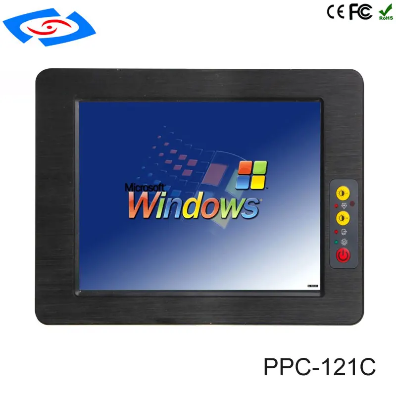 

12.1 Inch Touch Screen Embedded Industrial Panel PC With Intel Atom N2800 Dual Core CPU IP65 Fanless Design Tablet PC For KTV