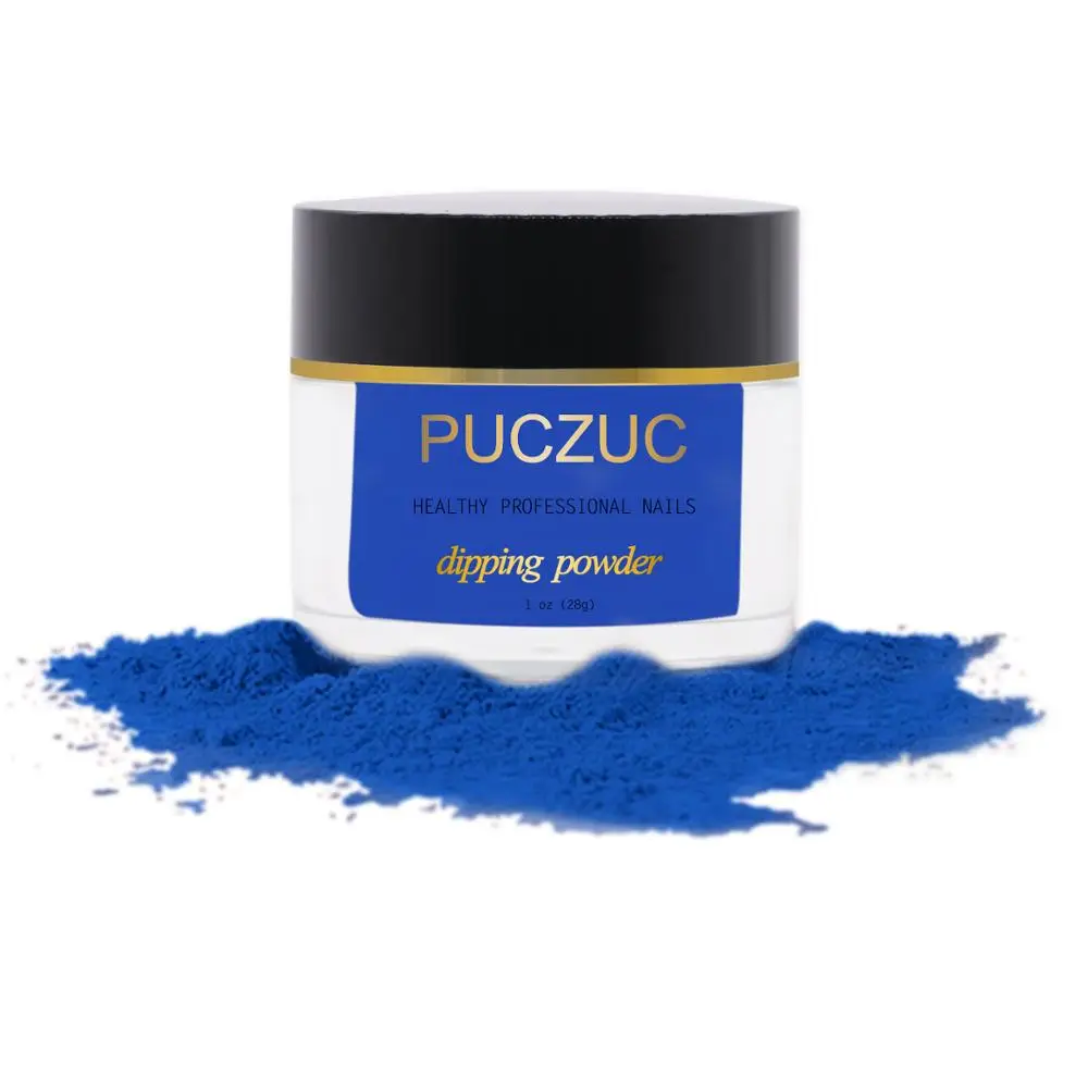 P047-1OZ PUCZUC 1 OZ Full Set Dipping Powder Base Top Coat Kits DIY Dip Nail Powder Manicure Set Brush Saver Powder - Цвет: P047-1OZ