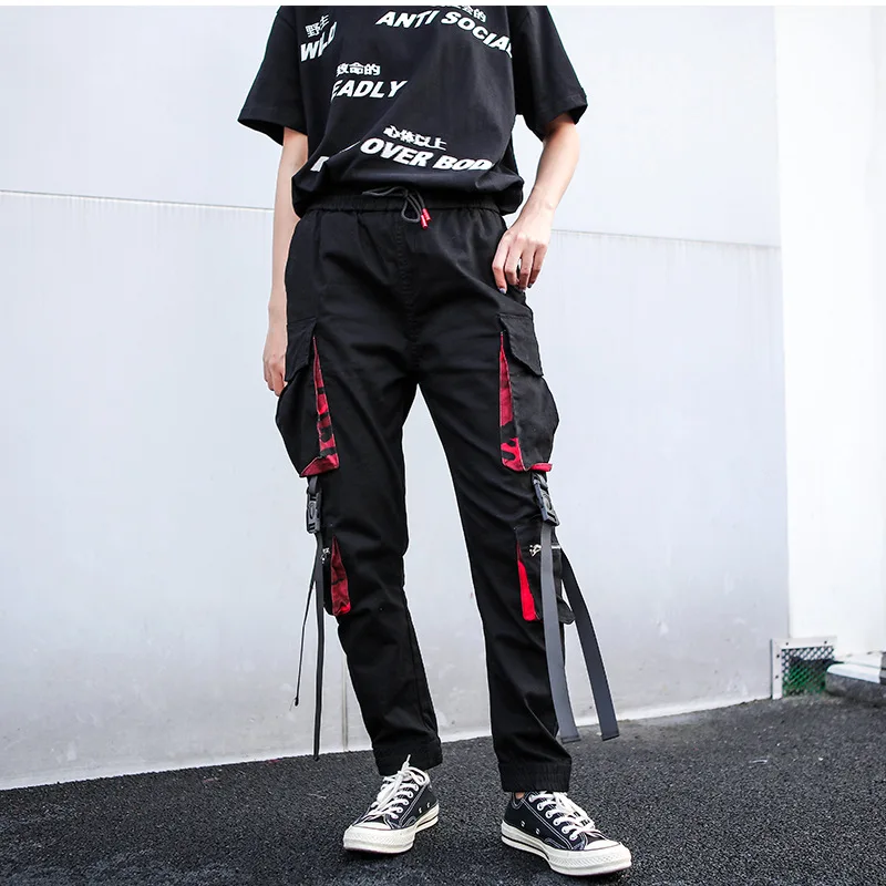 Новинка 2019 женские брюки-карго мешковатые штаны с высокой талией узкие брюки harlan