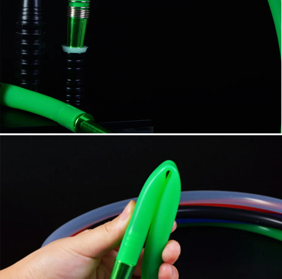 Hot Sale 1.7m Aluminum Stem Shisha Hookah silicone Hose Hookah Pipe Porte-cigarette jetable Chicha Narguile Accessories