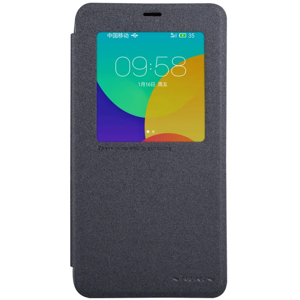 Кожаный чехол NILLKIN для MEIZU M1 NOTE Сверхтонкий чехол-книжка с блестками дизайнерский