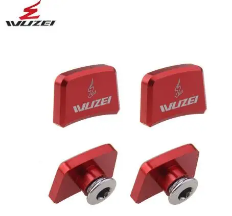 red 4 шт. цепной болт горный велосипедная Звездочка украшения винты CNC 7075 MTB велосипедный дисковой винт для шатун со звездами для велосипеда аксессуары - Цвет: red