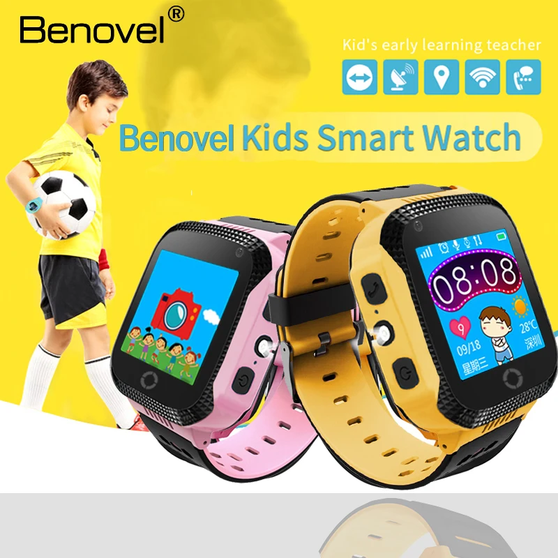 Benovel Q528 Y21 Сенсорный экран GPS ребенок Смарт часы с Камера Освещение местоположения