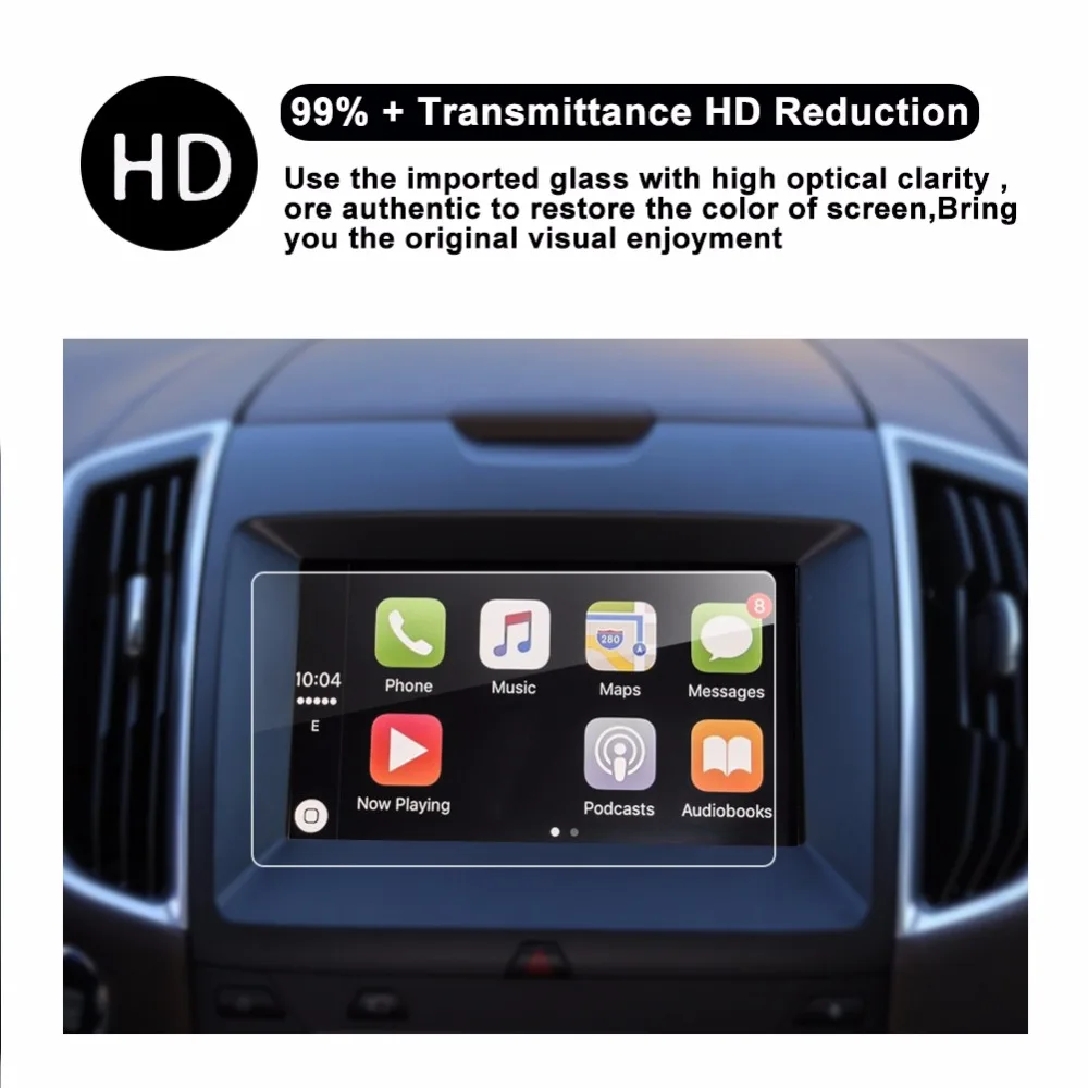 RUIYA Защита экрана для Ford Edge sync 2 sync 3 AppLink My Ford 8 дюймов автомобильный навигационный экран, 9H защитная пленка из закаленного стекла