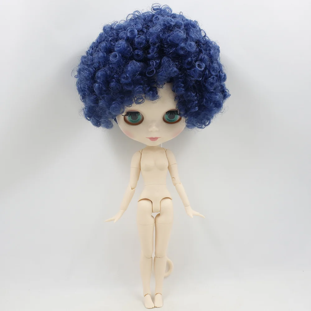 Кукла блайз ICY DBS No.BL6221Blue афро волосы шарнирное тело белая кожа Neo 1/6 BJD ob24 аниме